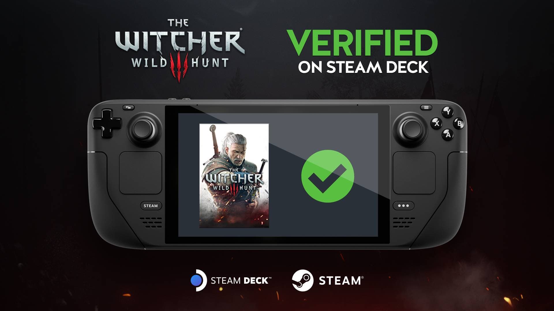The Witcher 3: Wild Hunt — Verified on Steam Deck