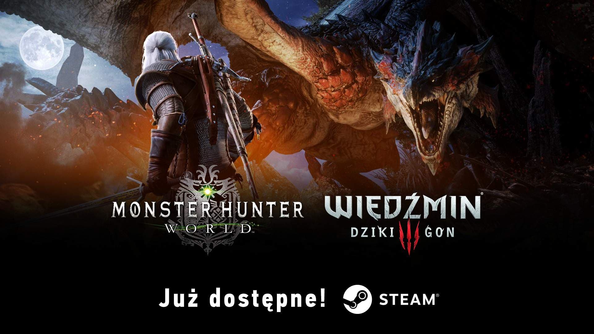 Geralt w Monster Hunter: World na Steam!