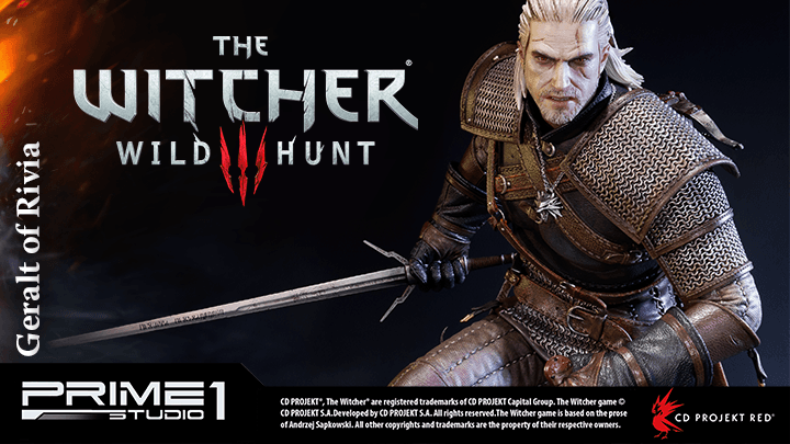 Geralt of Rivia statue announced with Prime 1 Studio!